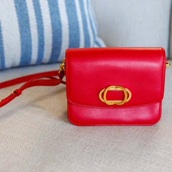 Stuart Weitzman Gabriella Red Leather crossbody bag - Picture 5 of 12